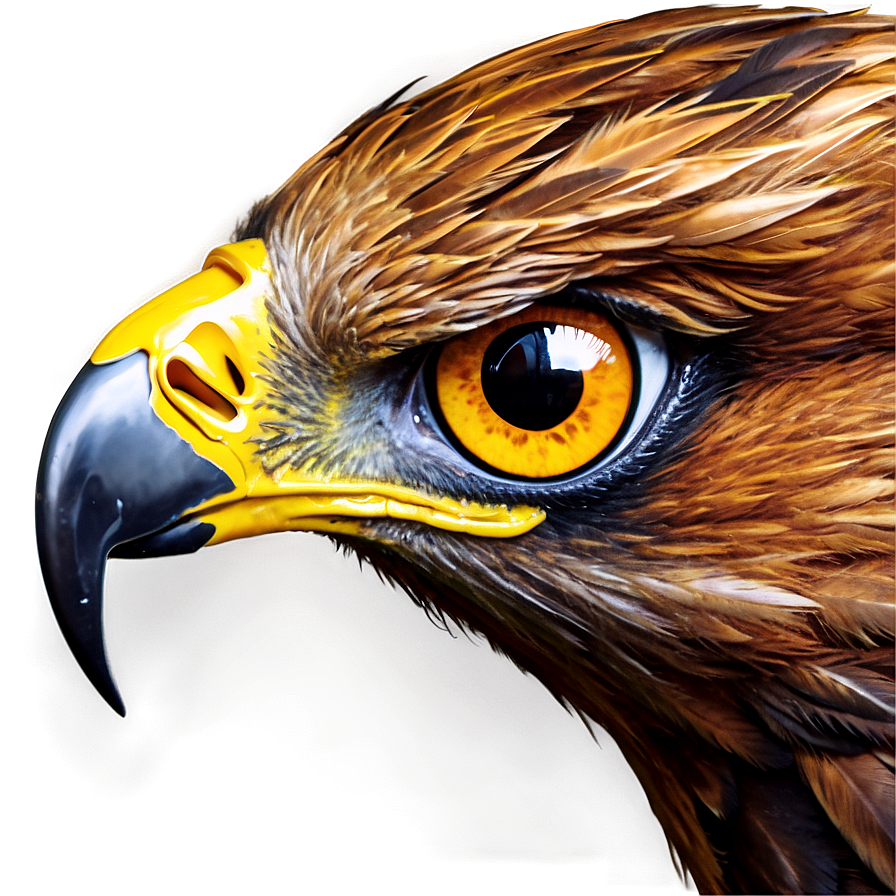 Golden Eagle Eye Detail Png Bff PNG