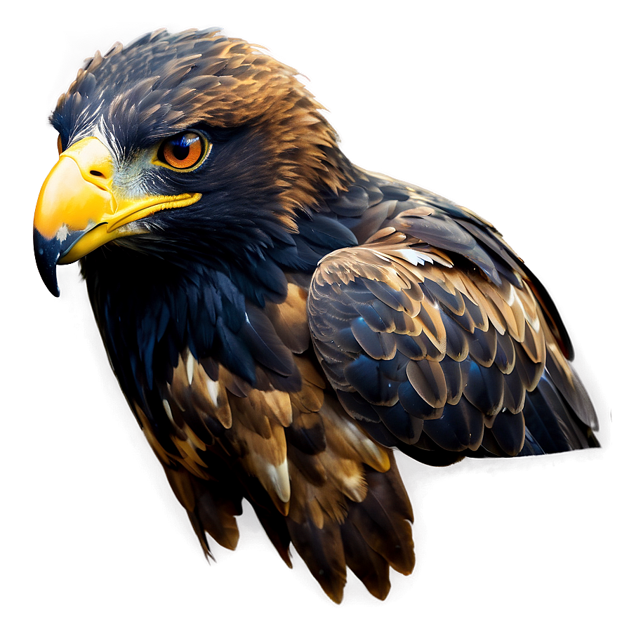 Golden Eagle Head Tilt Png 06202024 PNG