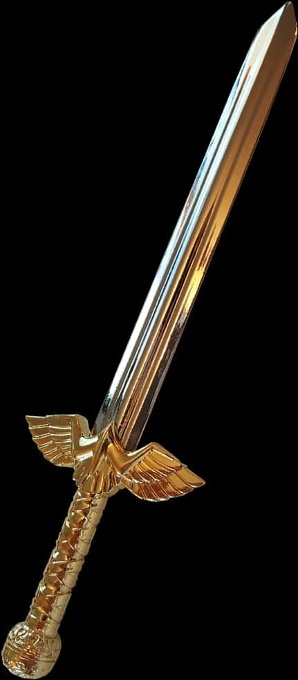 Golden_ Eagle_ Hilt_ Sword PNG