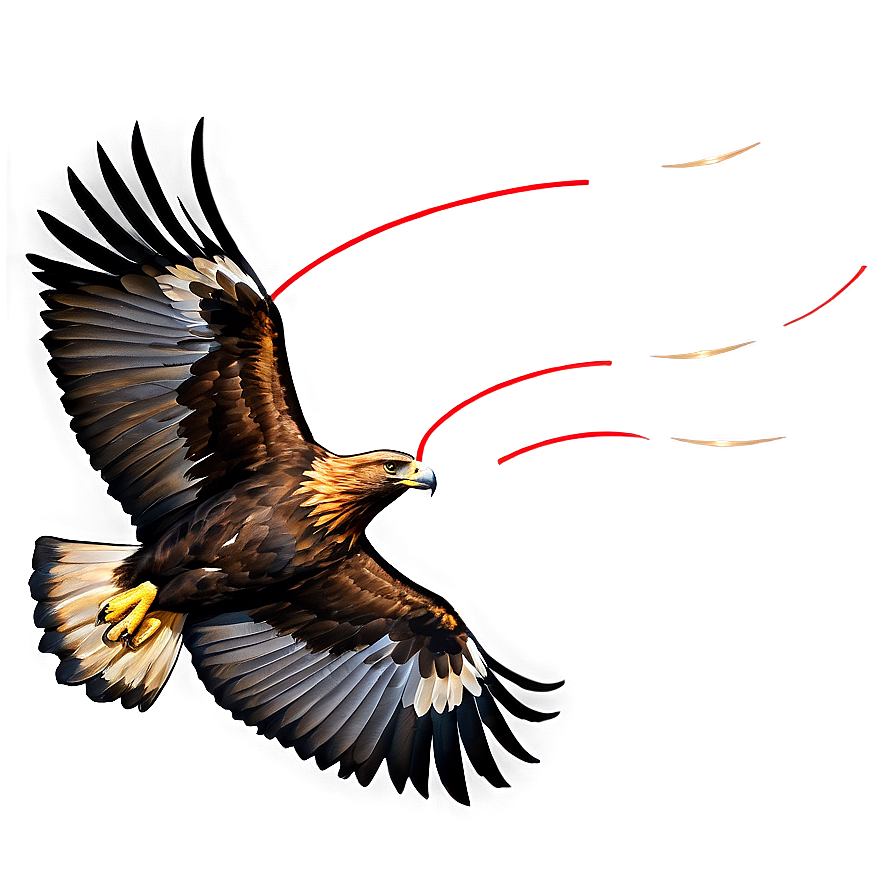 Golden Eagle In Flight Against Sun Png 19 PNG