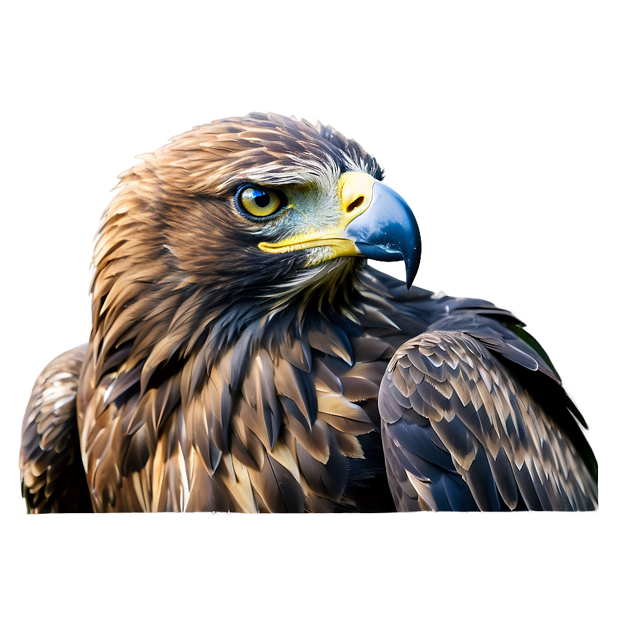 Golden Eagle In Snow Png Jhr74 PNG