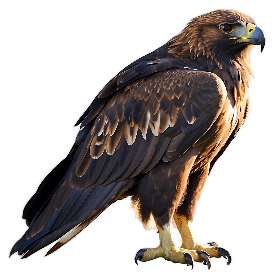 Golden Eagle In Sunset Light Png 06202024 PNG