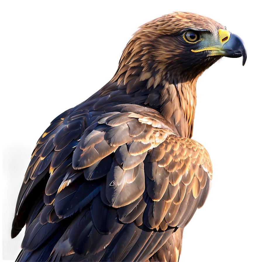 Golden Eagle In Sunset Light Png Qau9 PNG