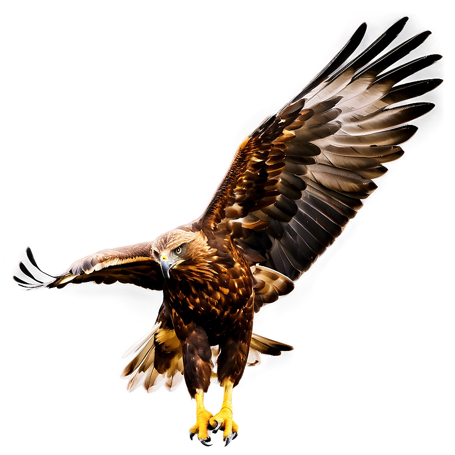 Golden Eagle Landing Png 3 PNG