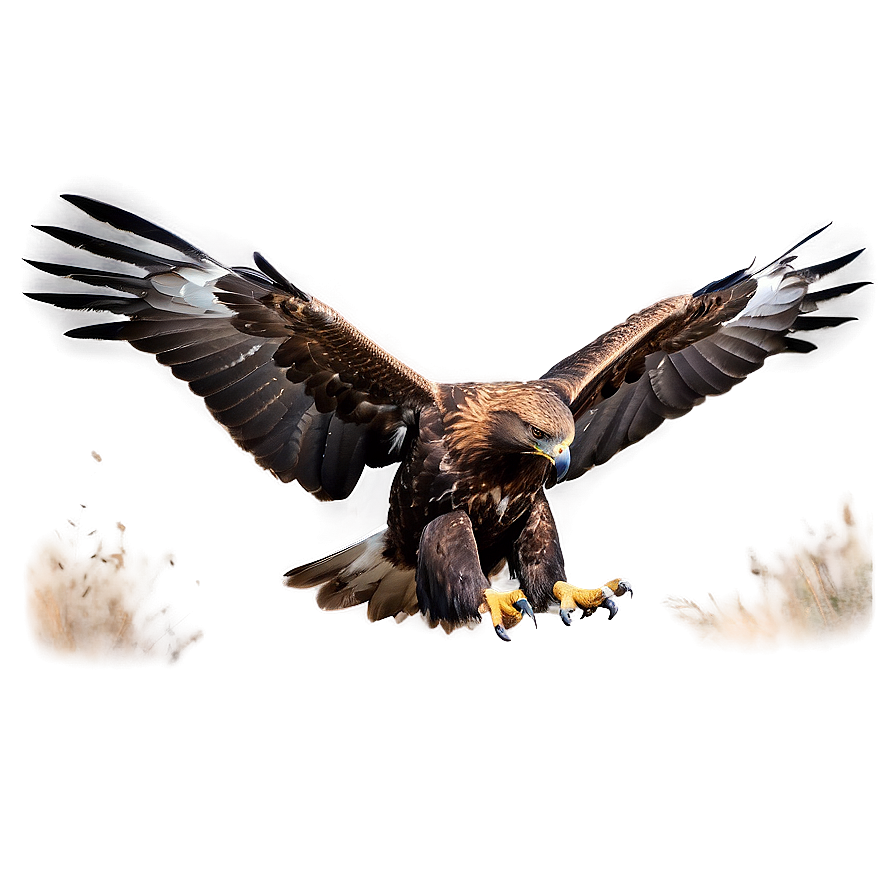 Golden Eagle Landing Png Pkm63 PNG