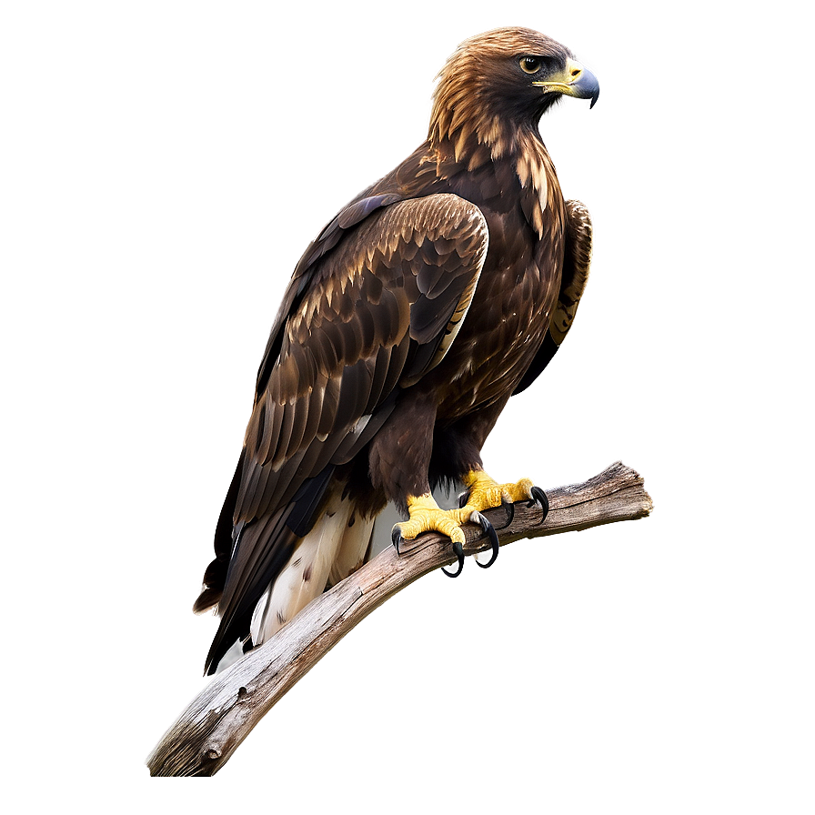 Golden Eagle Perched Png 06202024 PNG