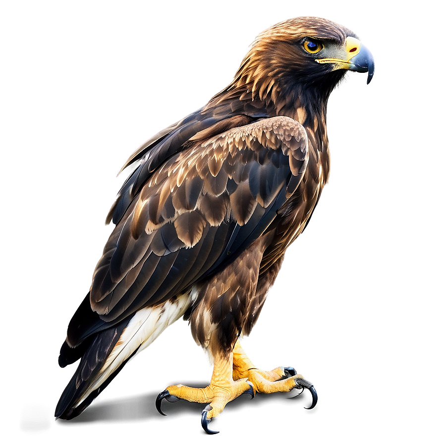 Golden Eagle Profile In Detail Png 06202024 PNG