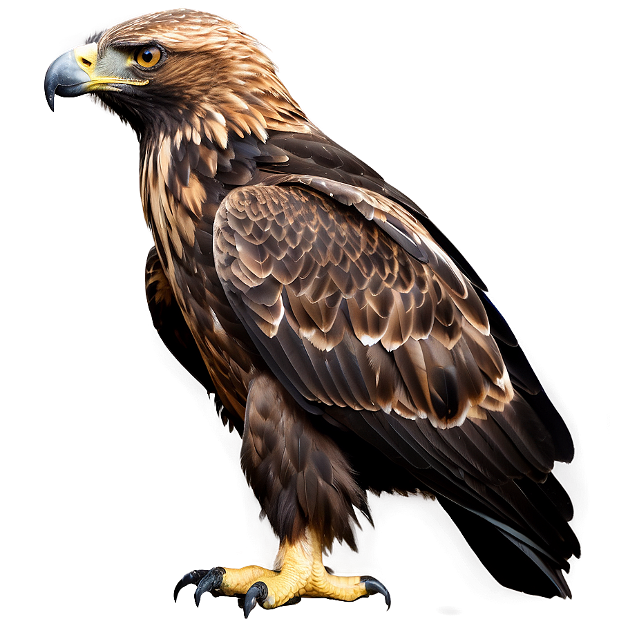 Golden Eagle Profile In Detail Png Sxa PNG