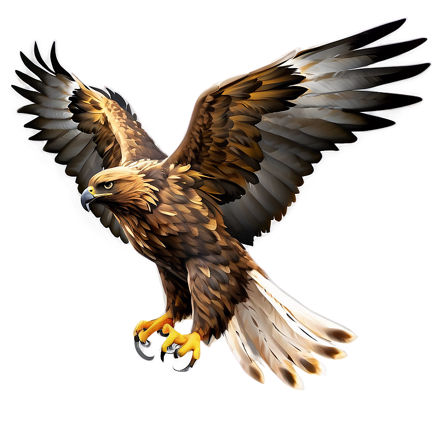 Golden Eagle Side View Png Qjj PNG