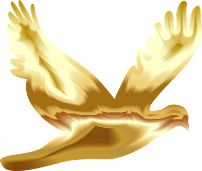 Golden Eagle Silhouette PNG