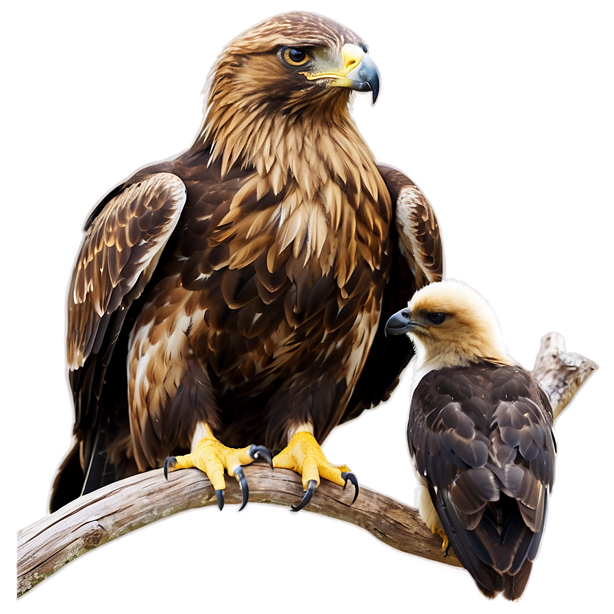 Golden Eagle With Chick Png 65 PNG