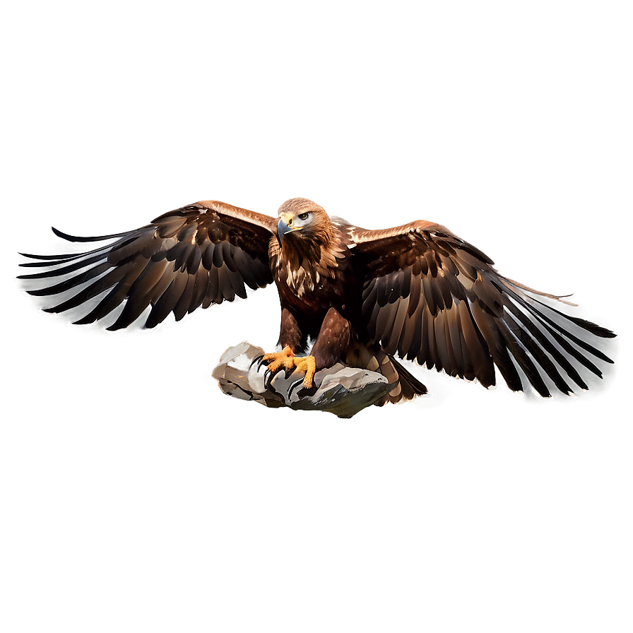 Golden Eagle With Mountain Backdrop Png Gvu10 PNG