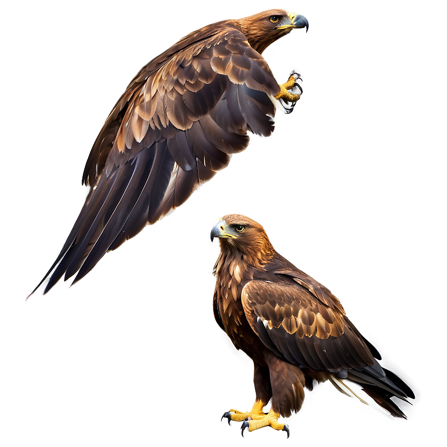 Golden Eagle With Open Beak Png 06202024 PNG