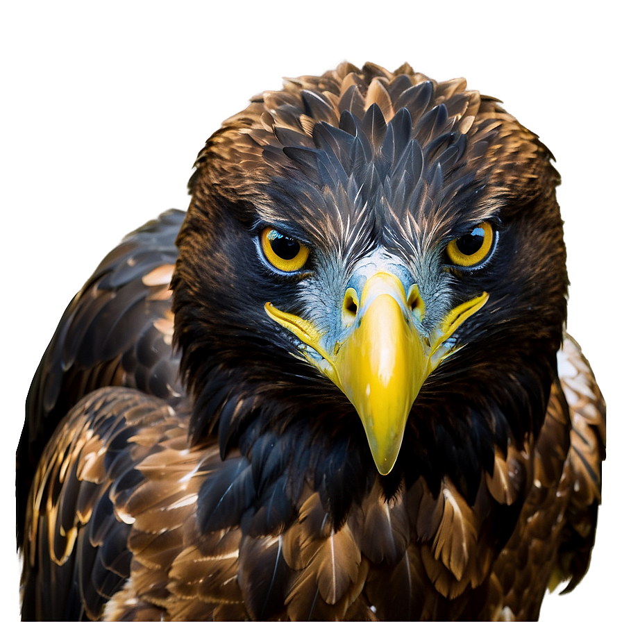 Golden Eagle With Piercing Eyes Png Qks75 PNG