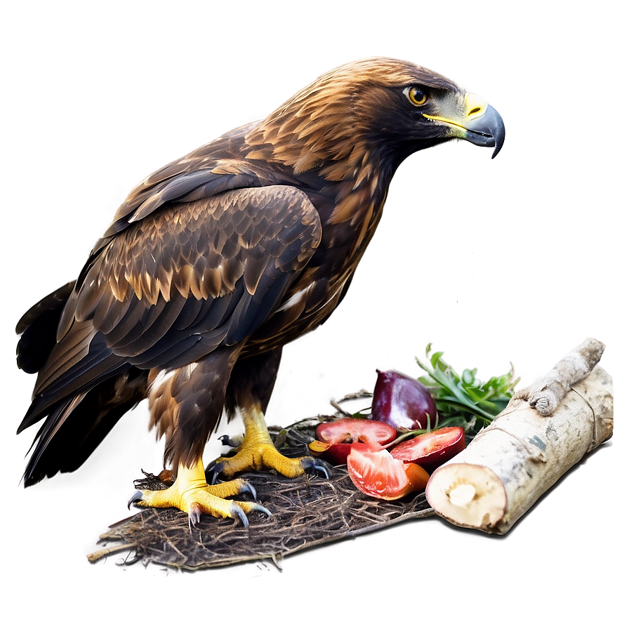 Golden Eagle With Prey Png 06202024 PNG