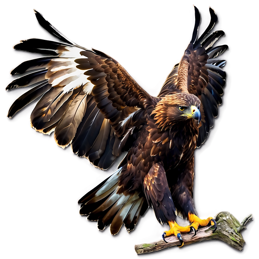 Golden Eagle With Prey Png Rth84 PNG