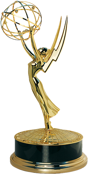 Golden Emmy Award Trophy PNG