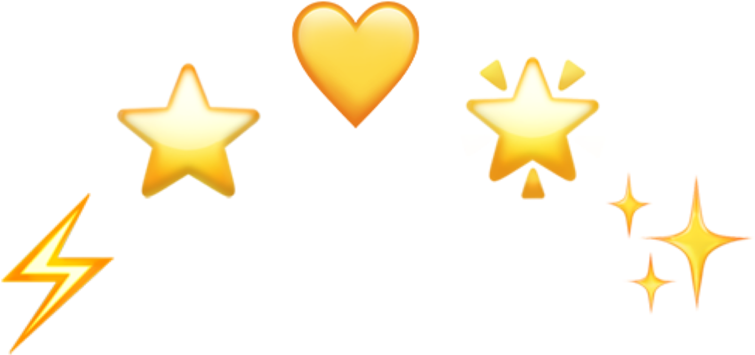 Golden Emojis Set PNG