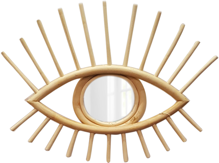 Golden Evil Eye Wall Decor PNG