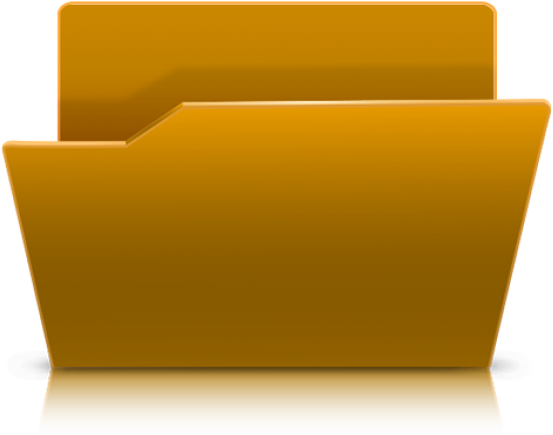 Golden File Folder Icon PNG