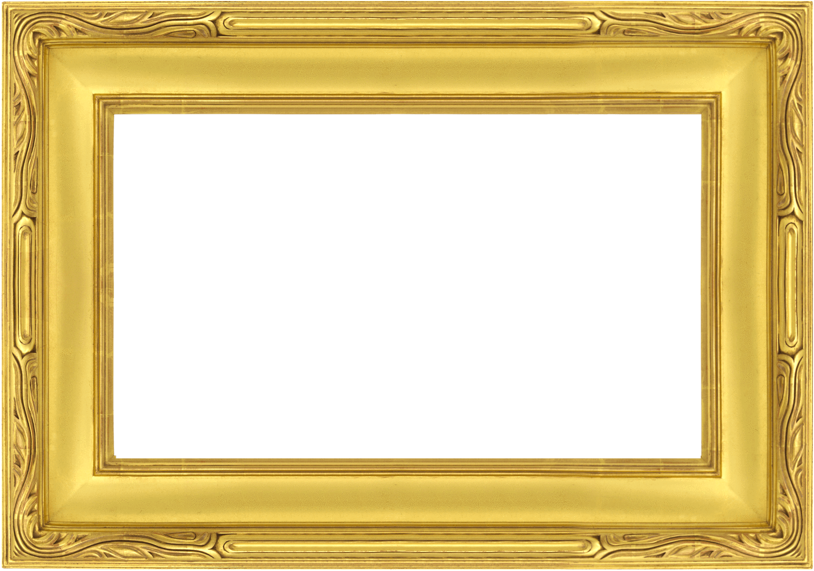 Download Golden Frame Empty Canvas | Wallpapers.com