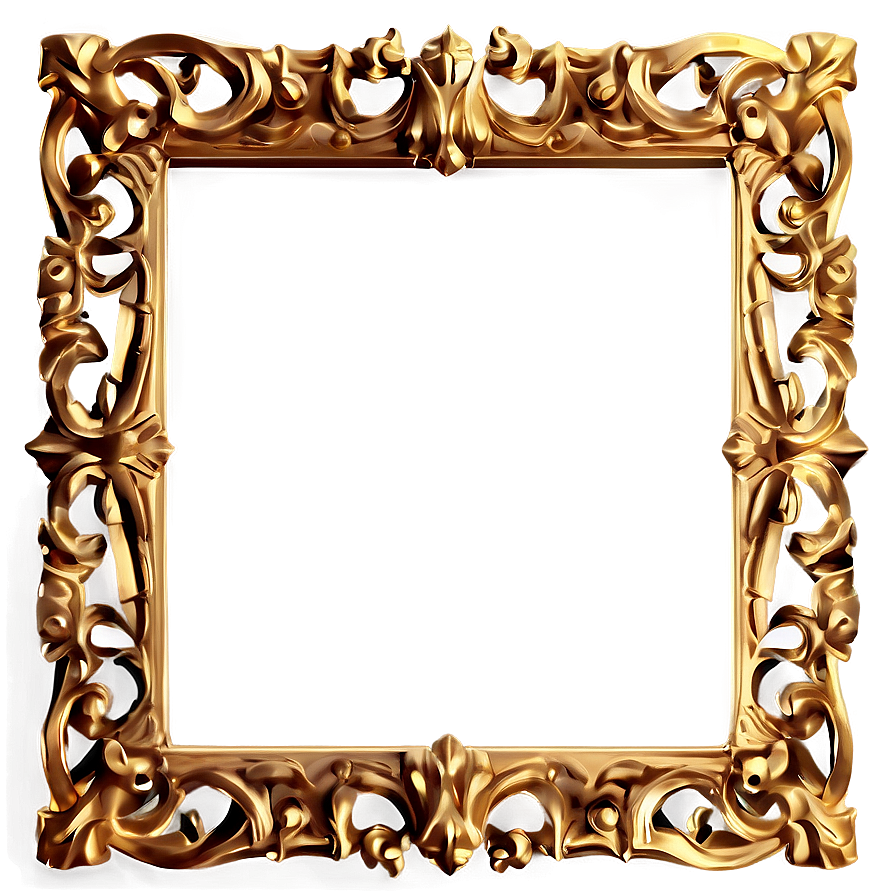 Download Golden Frame Outline Png 47 | Wallpapers.com