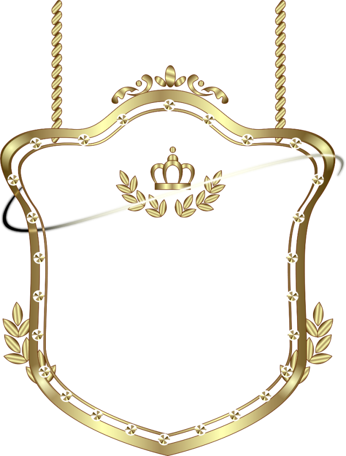 Golden Framewith Crownand Laurels.png PNG