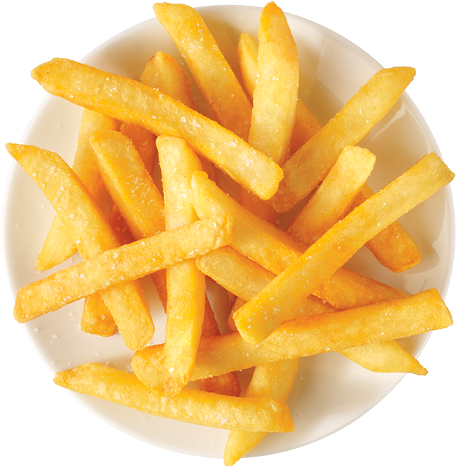 Golden French Fries Top View.png PNG