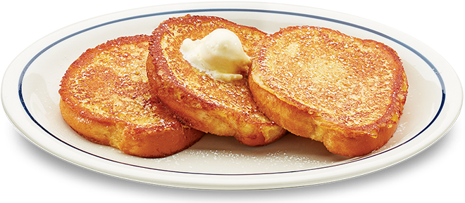 Golden French Toastwith Butter Pat PNG