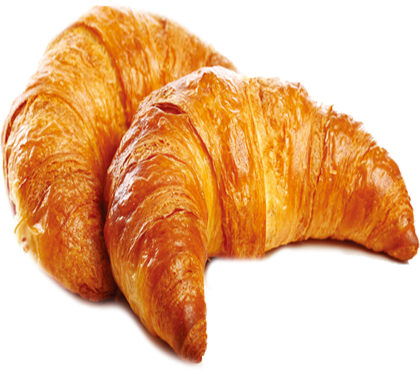 Golden Fresh Croissants PNG