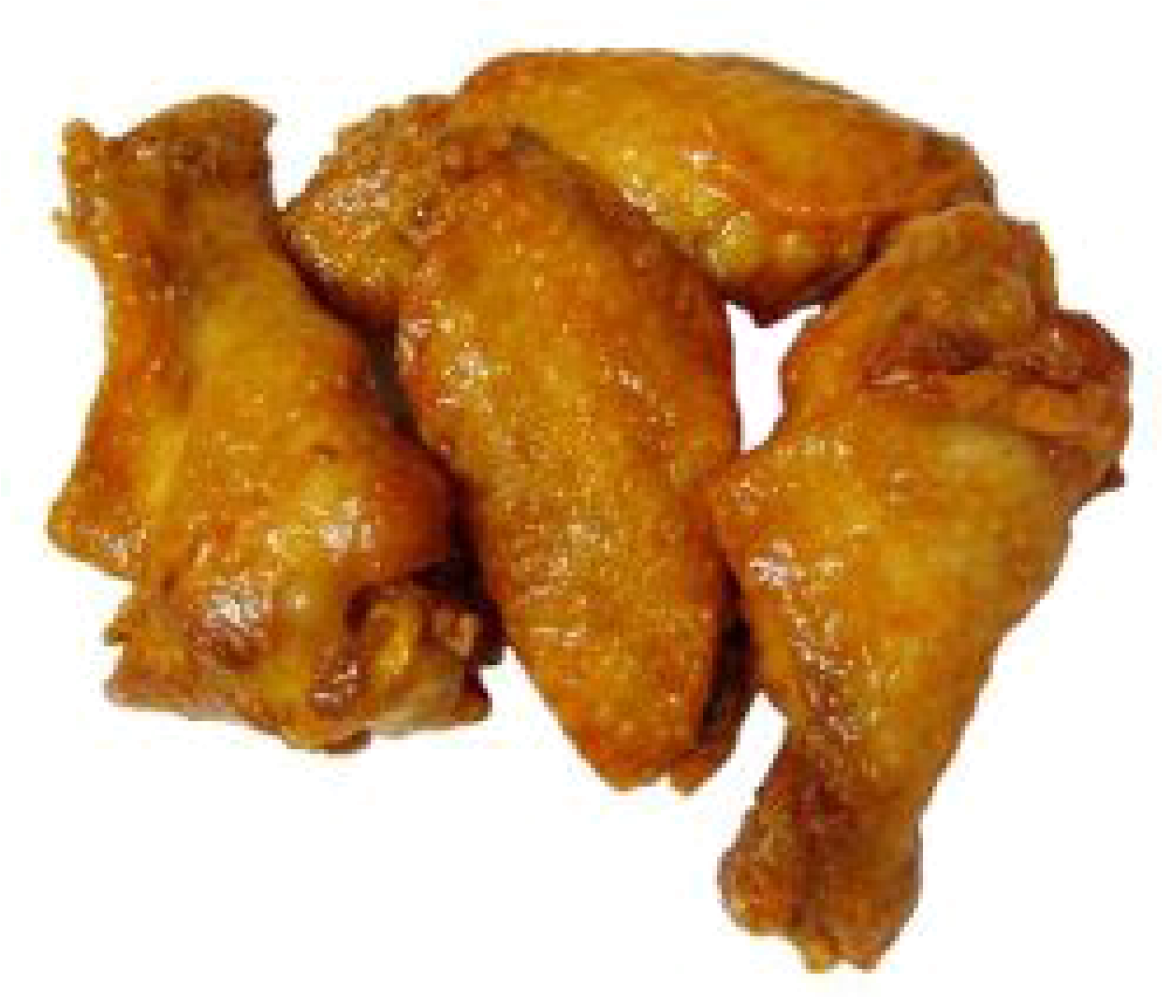 Golden Fried Chicken Wings PNG