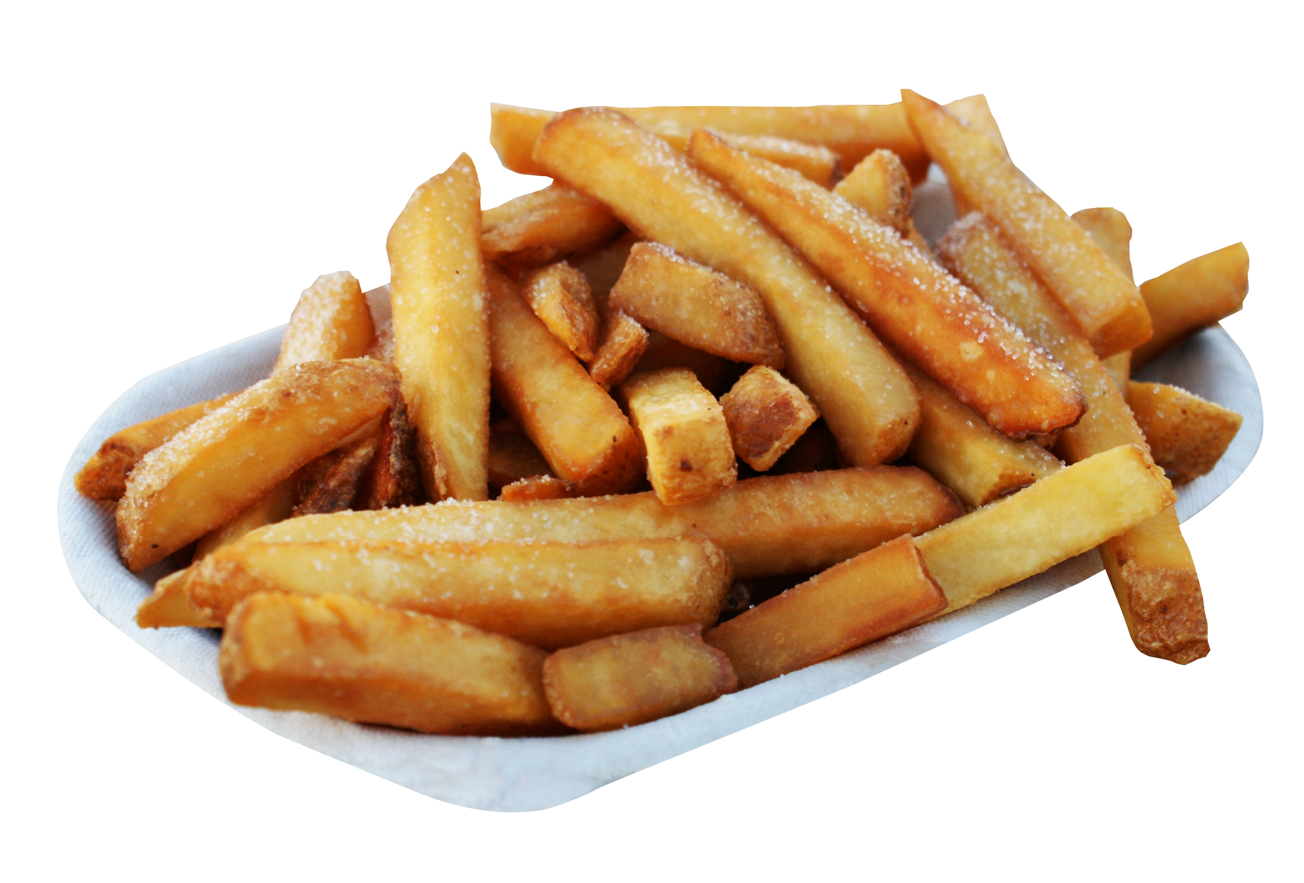 Golden Fried French Fries Transparent Background PNG
