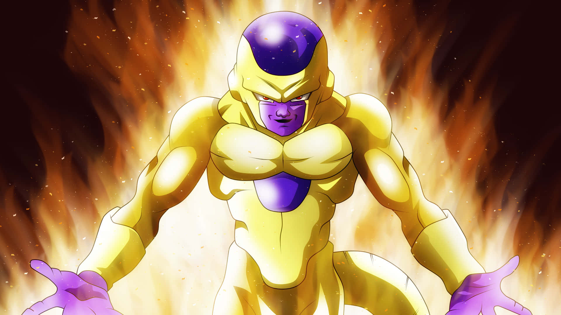 An illustration of Golden Frieza's fearsome power. Wallpaper