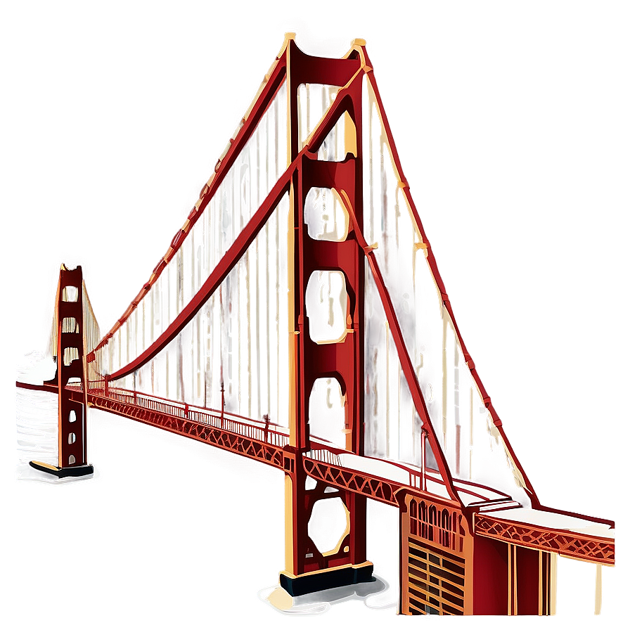 Golden Gate Bridge Aerial View Png Xbk11 PNG