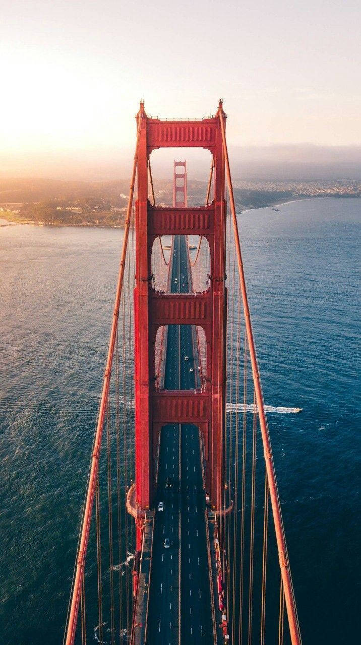 Golden Gate Bridge Aerial View Wallpaper