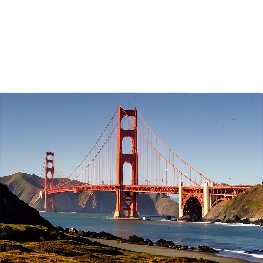 Golden Gate Bridge From Baker Beach Png 19 PNG