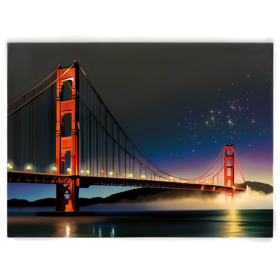 Golden Gate Bridge Iconic Landmark Png Ira53 PNG