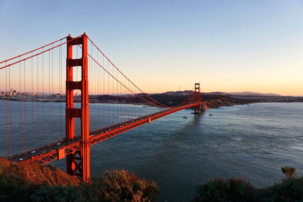 Golden Gate Bridge Mountain View Wallpaper