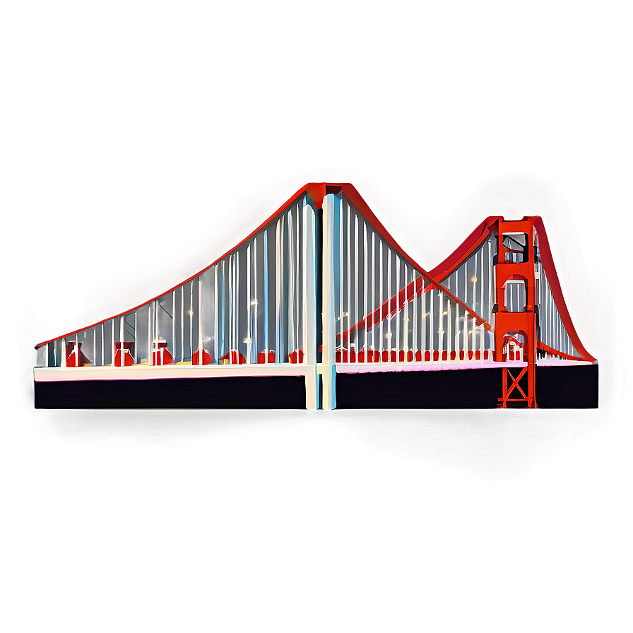 Golden Gate Bridge Night Lights Png 76 PNG