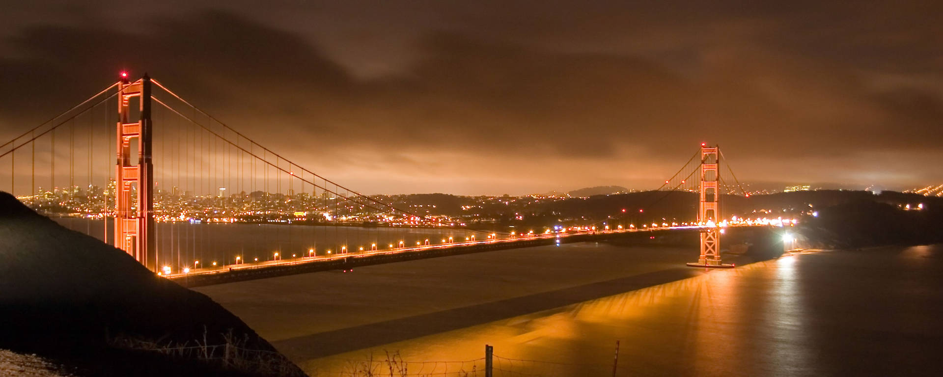 Golden Gate Bridge Over Golden Hours Picture