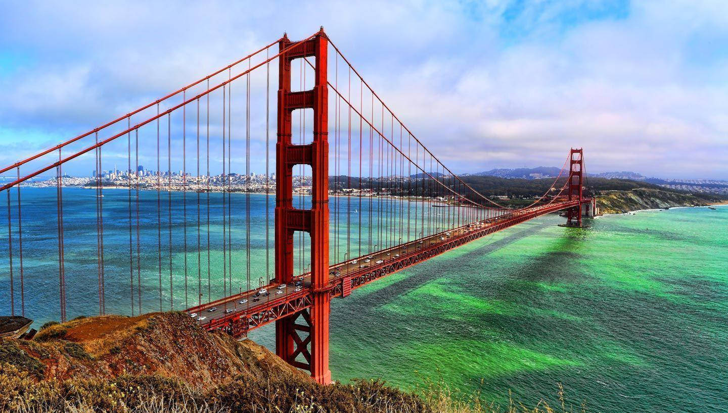Golden Gate Bridge Pacific Ocean Scenery Wallpaper