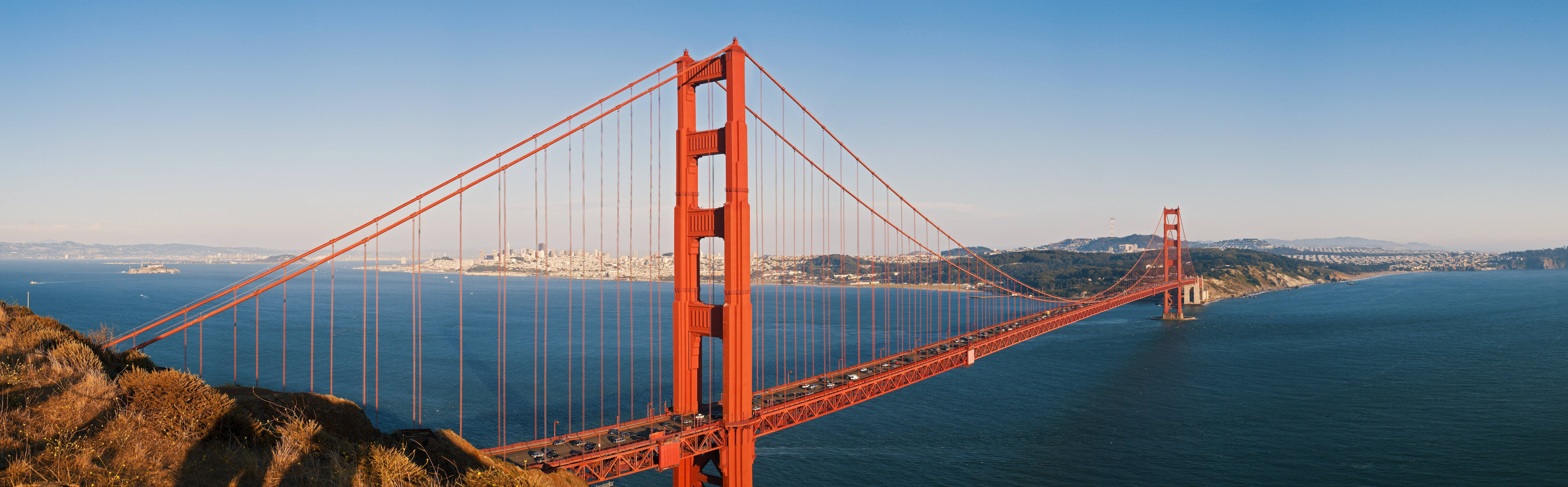 Golden Gate Bridge 8192 X 2544 Wallpaper