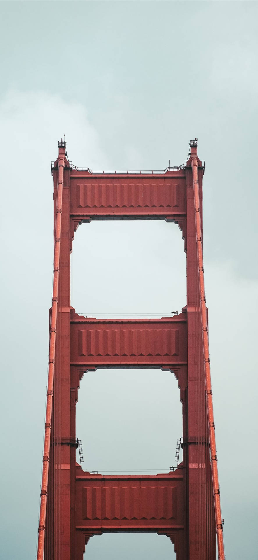 Golden Gate Bridge Red Pylon Background