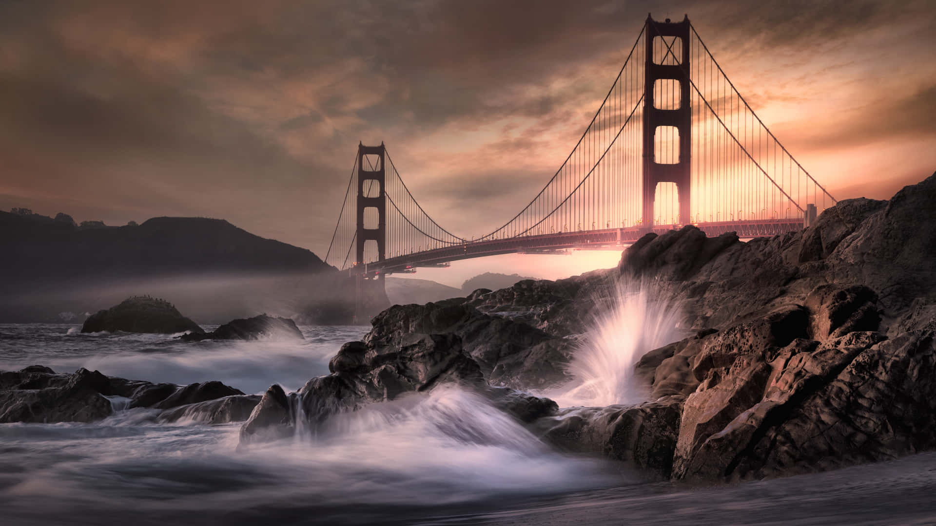 Golden Gate Bridge Sunset San Francisco4 K Wallpaper