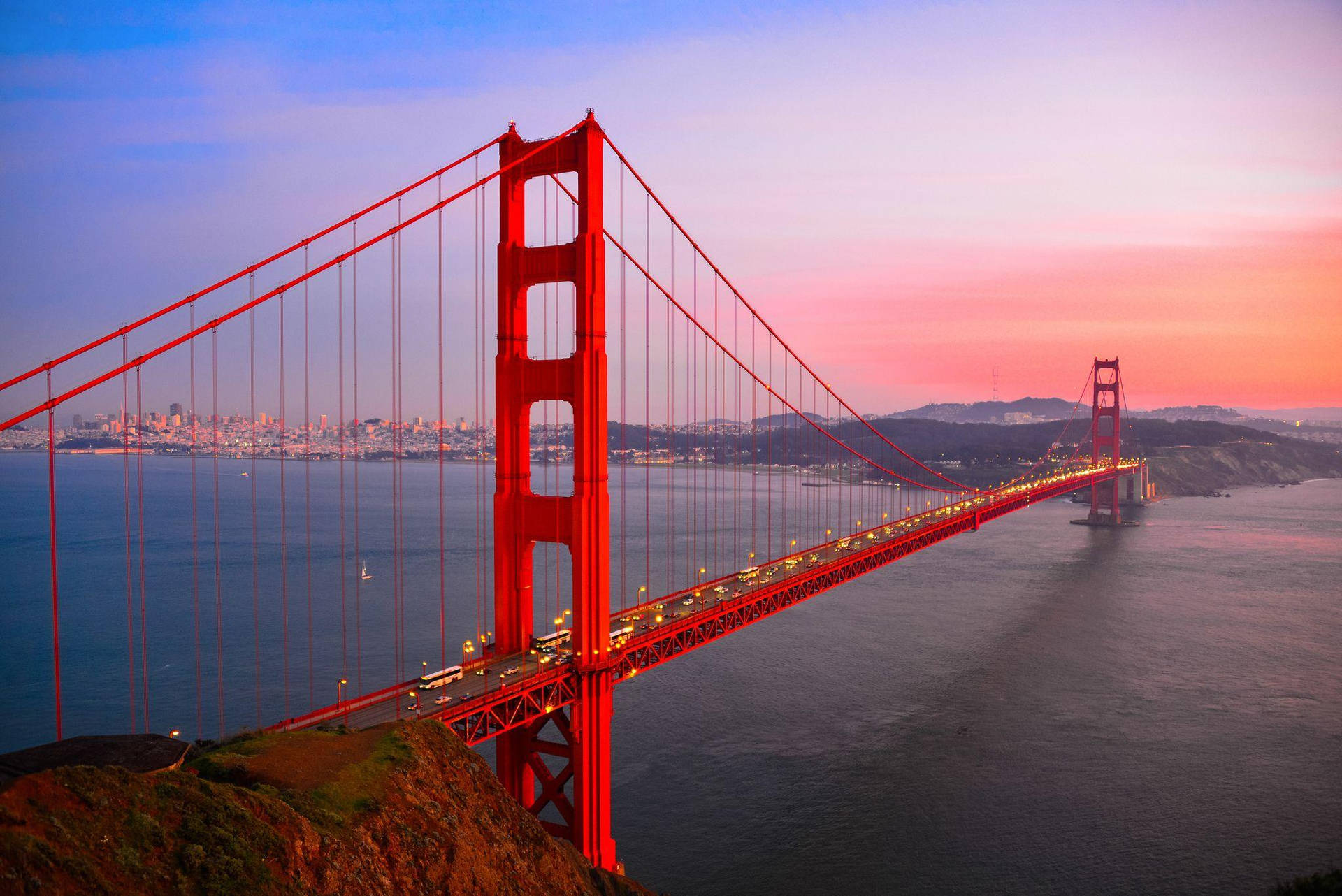 Golden Gate Bridge Sunset Wallpaper