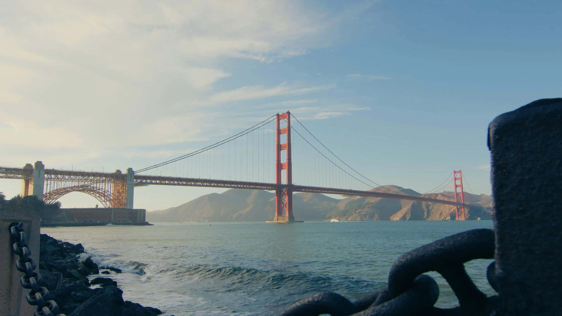 Golden Gate Bridge View From Shoreline4 K Wallpaper