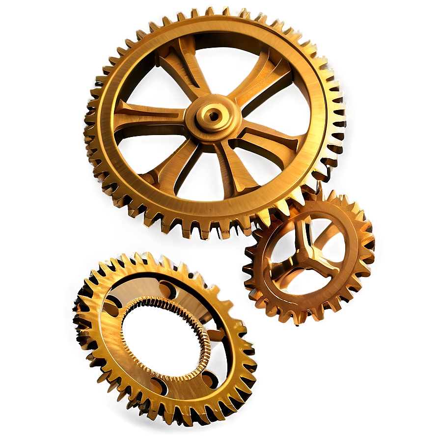 Download Golden Gear Png 05042024 | Wallpapers.com