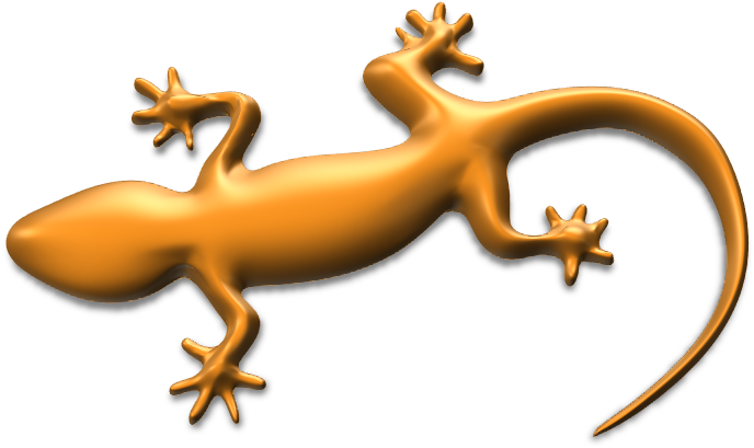 Golden Gecko Graphic PNG