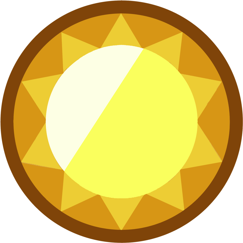 Golden Gemstone Graphic PNG