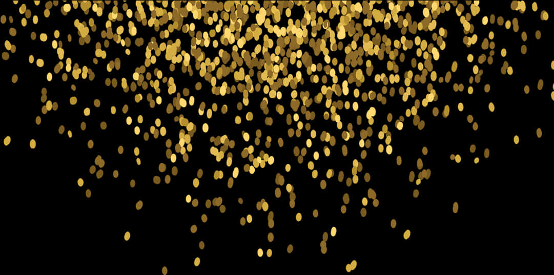 Golden Glitter Confetti Fall Background PNG